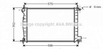 AVA QUALITY COOLING fda2225 -  Радиатор, охлаждение двигателя
